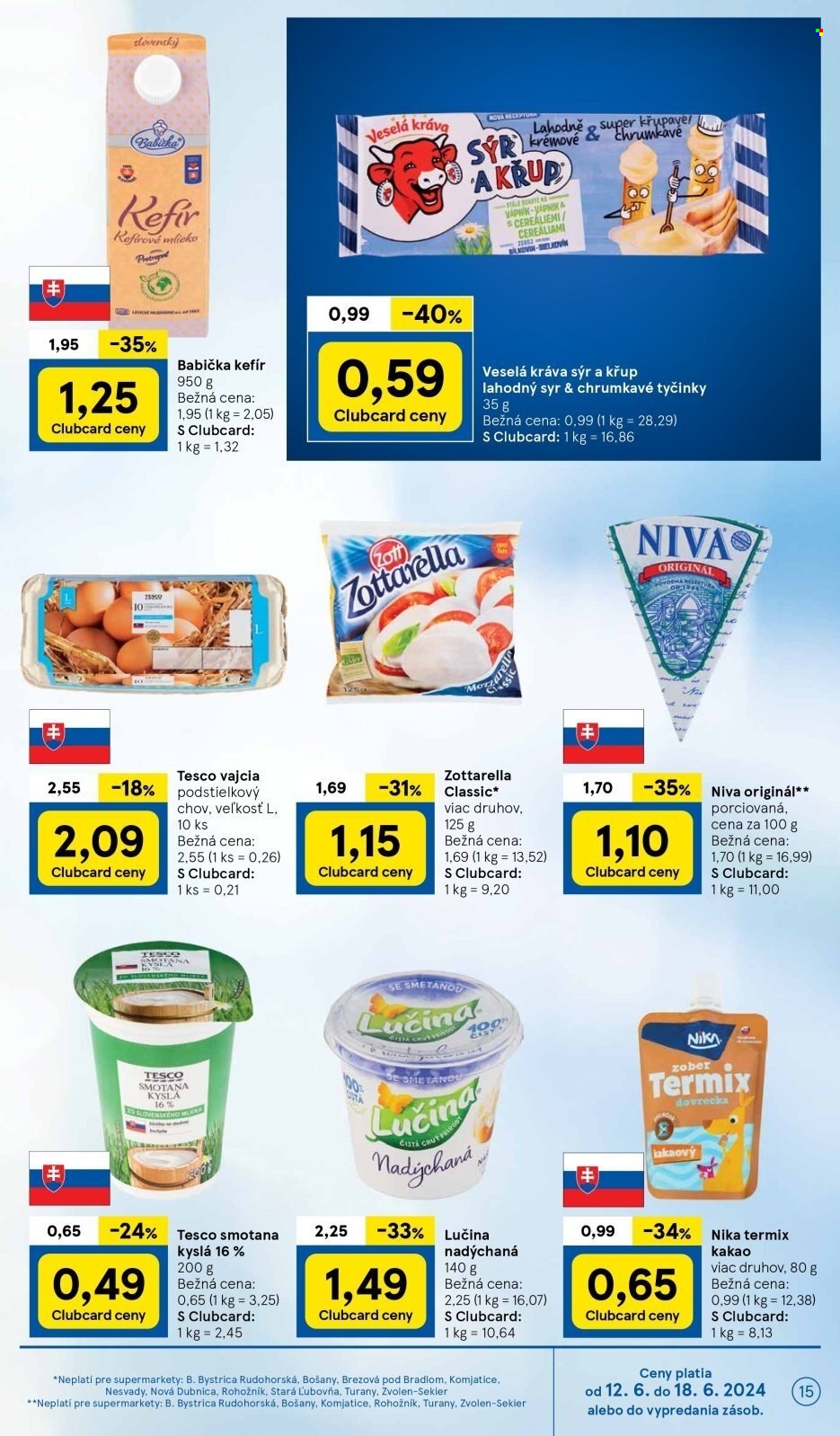 Leták TESCO supermarket - 12.6.2024 - 18.6.2024. Strana 15