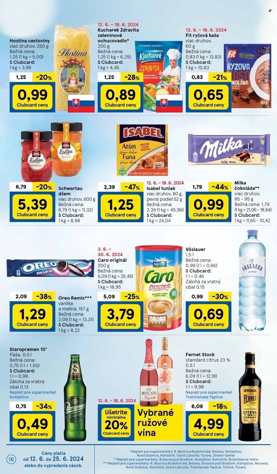 Leták TESCO supermarket - 12.6.2024 - 18.6.2024. Strana 16