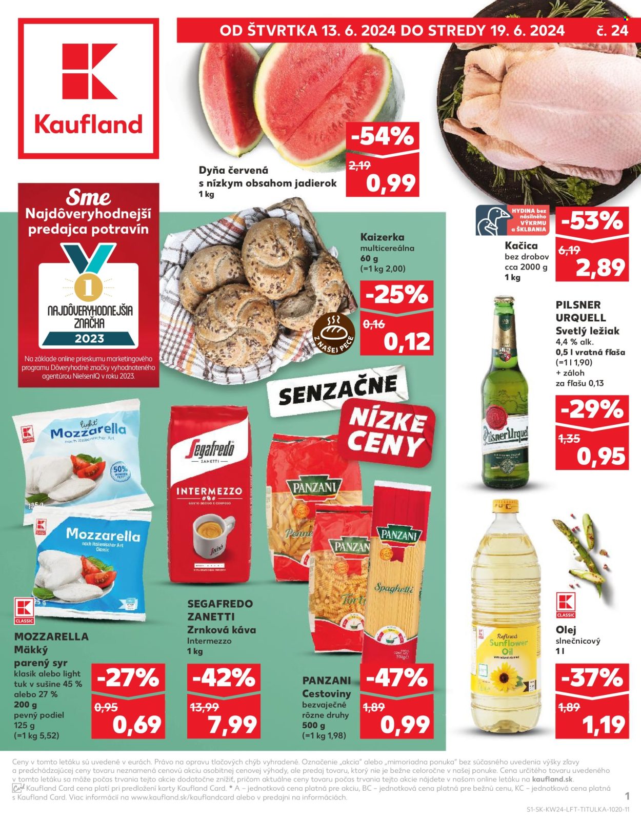 Leták Kaufland - 13.6.2024 - 19.6.2024. Strana 1