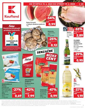 Leták Kaufland - 13.6.2024 - 19.6.2024.