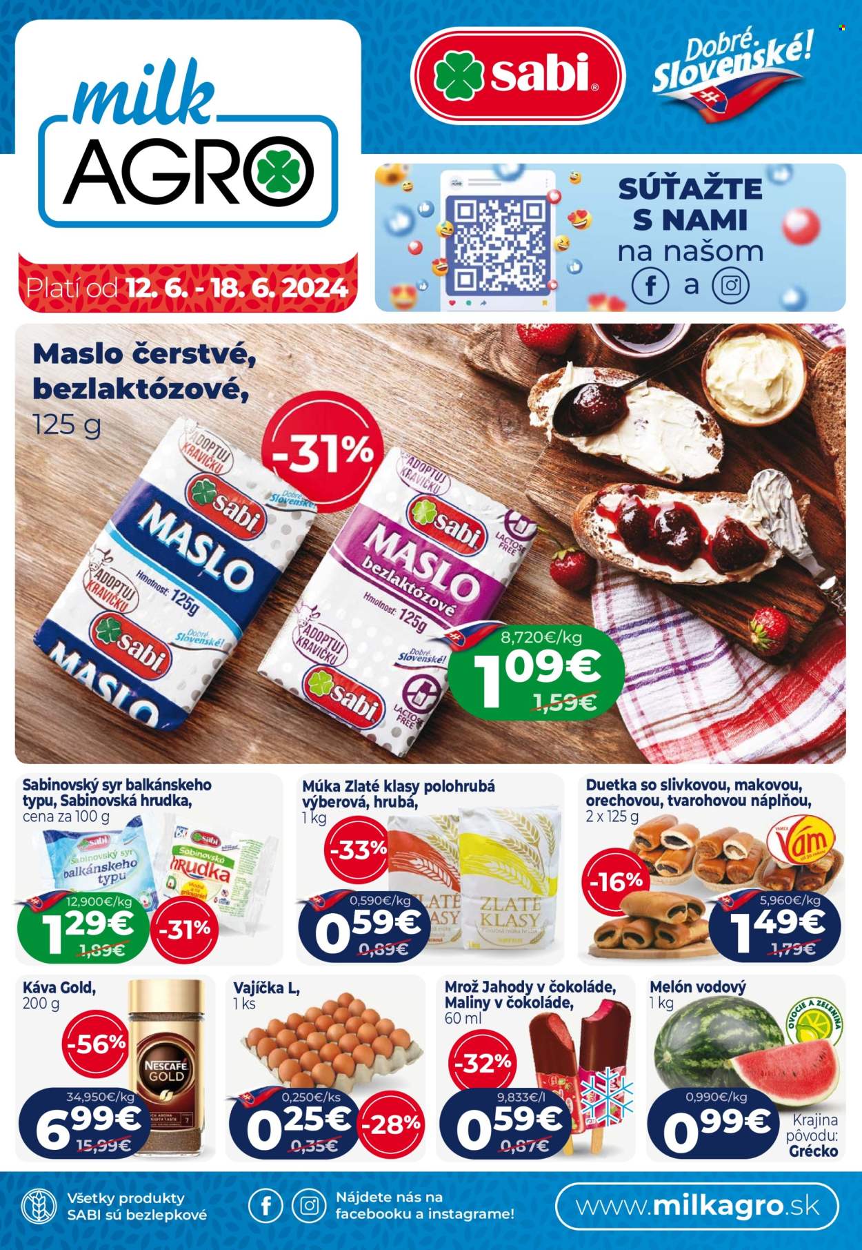 Leták Milk AGRO - 12.6.2024 - 18.6.2024. Strana 1