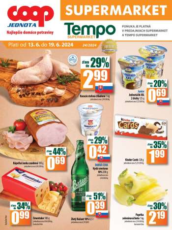Leták COOP Jednota - 13.6.2024 - 19.6.2024.