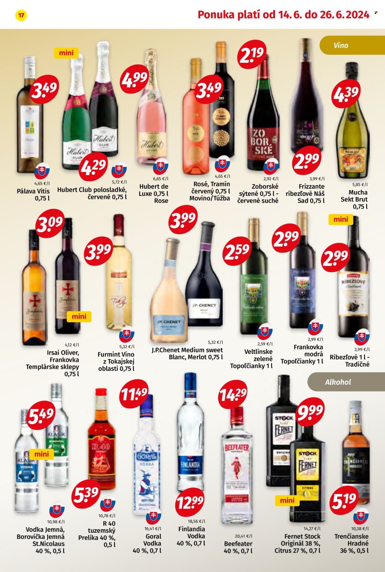 Leták Potraviny KORUNA - 14.6.2024 - 26.6.2024. Strana 17