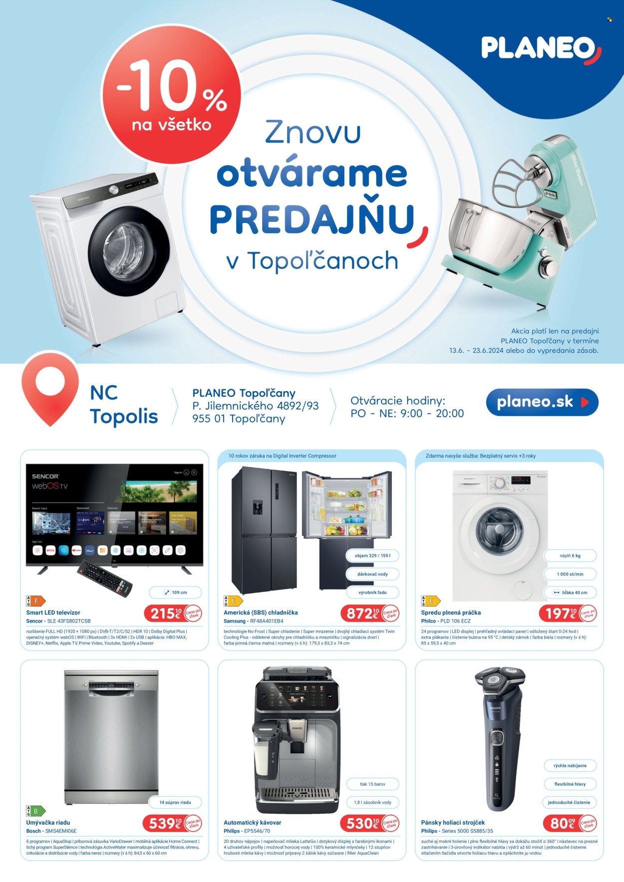Leták PLANEO Elektro - 13.6.2024 - 23.6.2024. Strana 1