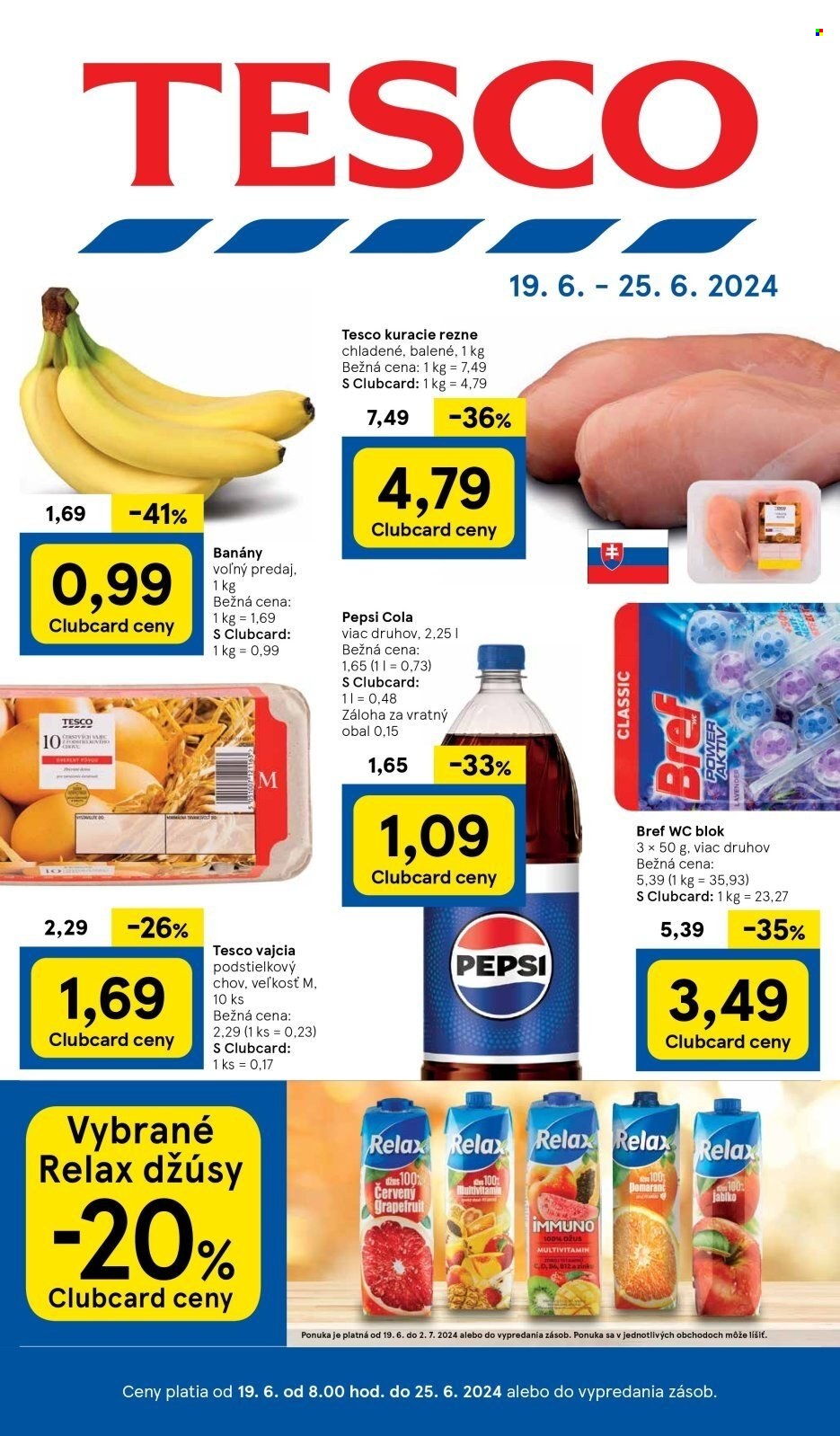 Leták TESCO - 19.6.2024 - 25.6.2024. Strana 1