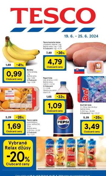 Leták TESCO - 19.6.2024 - 25.6.2024.
