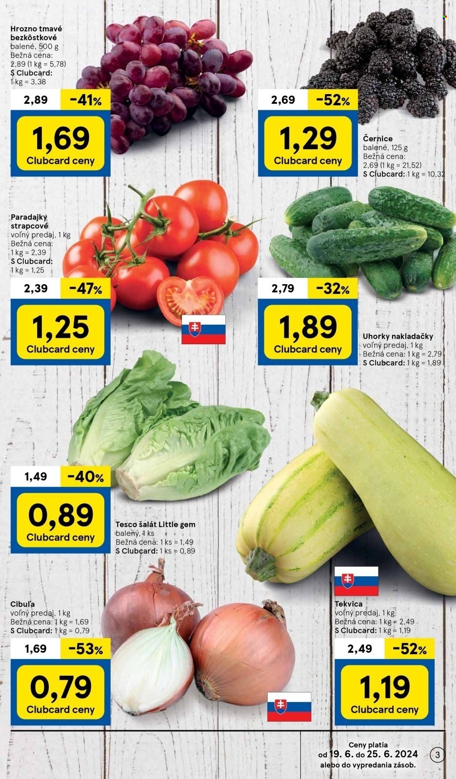 Leták TESCO supermarket - 19.6.2024 - 25.6.2024. Strana 3