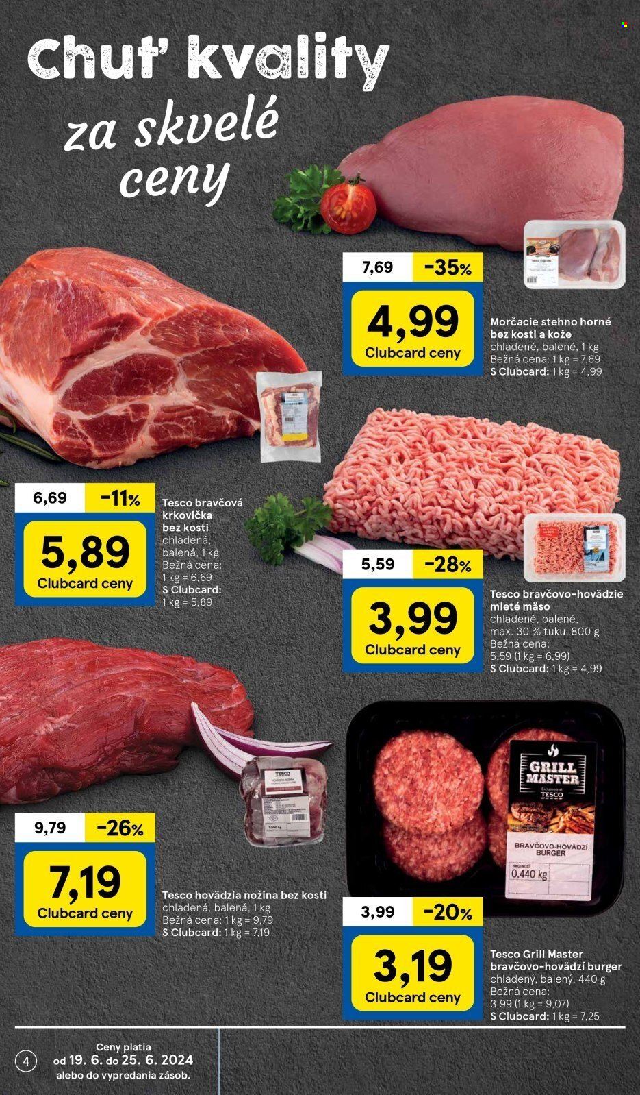 Leták TESCO supermarket - 19.6.2024 - 25.6.2024. Strana 4