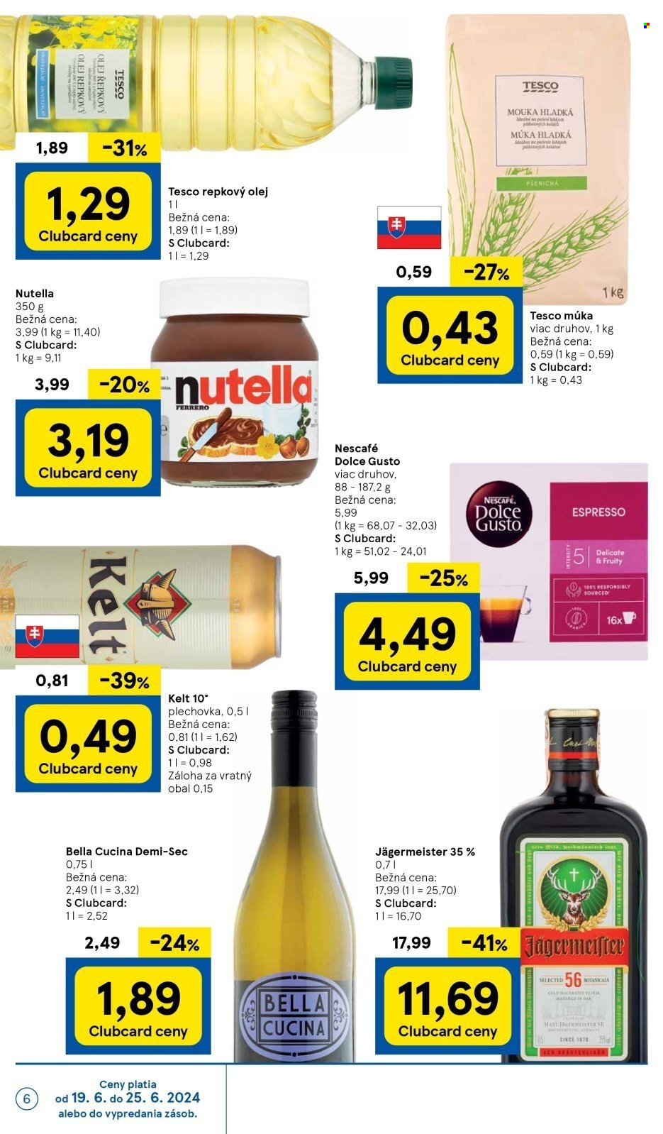 Leták TESCO supermarket - 19.6.2024 - 25.6.2024. Strana 6