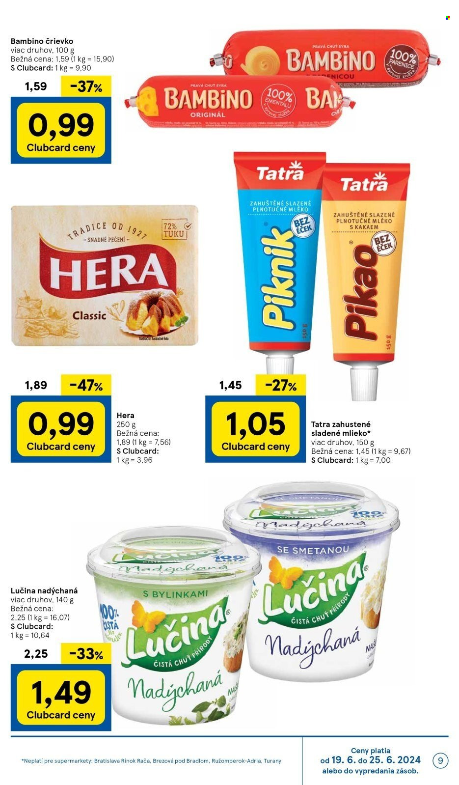 Leták TESCO supermarket - 19.6.2024 - 25.6.2024. Strana 9