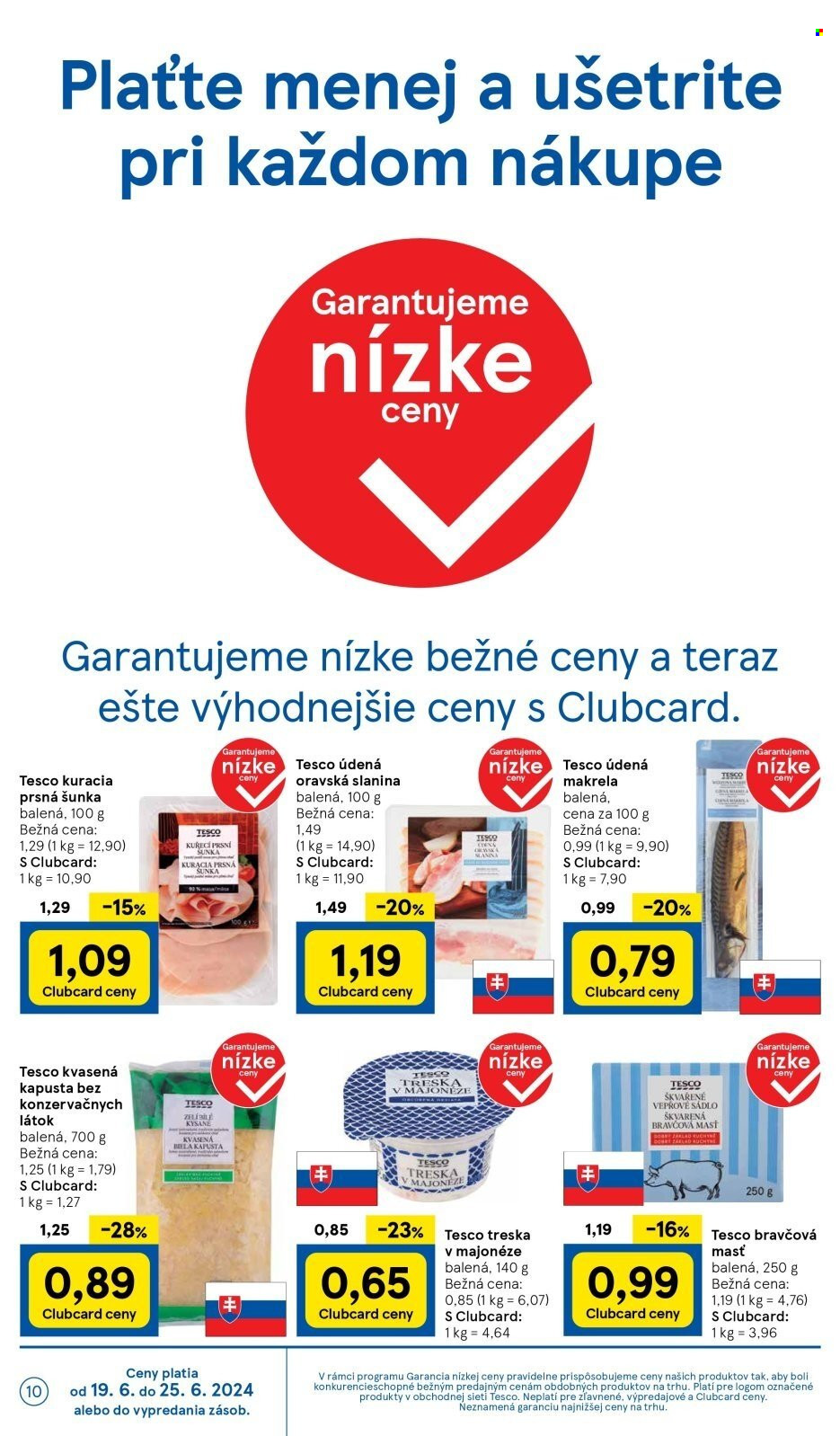 Leták TESCO supermarket - 19.6.2024 - 25.6.2024. Strana 10