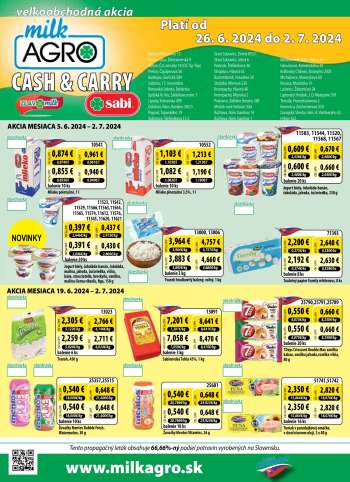 Leták Milk AGRO - 26.6.2024 - 2.7.2024.