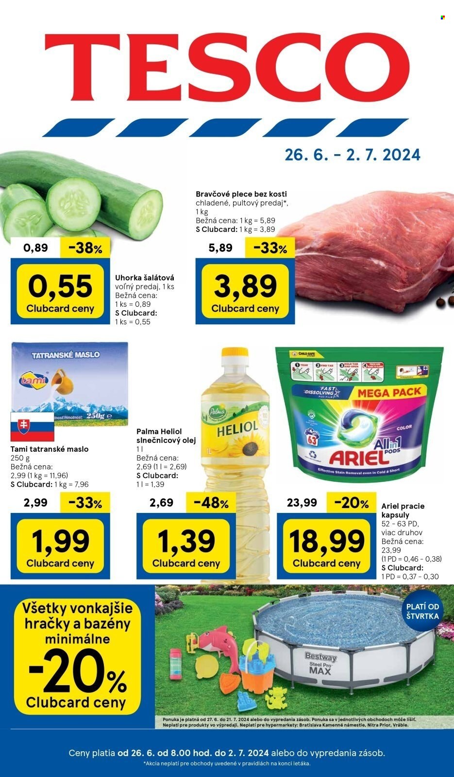 Leták TESCO - 26.6.2024 - 2.7.2024. Strana 1