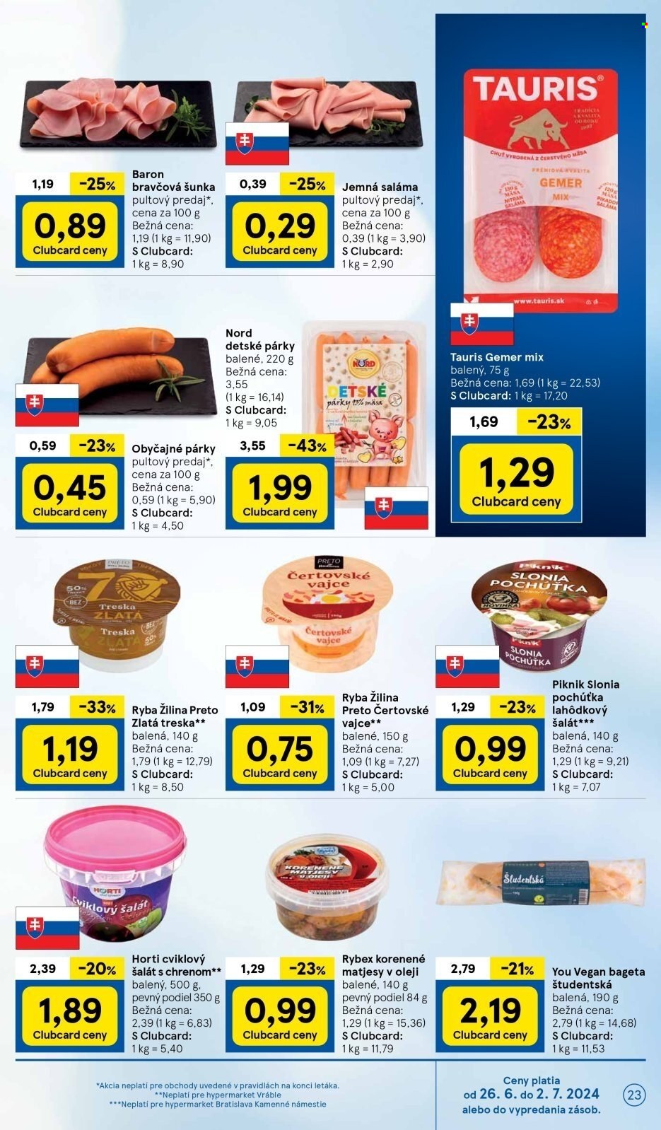 Leták TESCO - 26.6.2024 - 2.7.2024. Strana 23