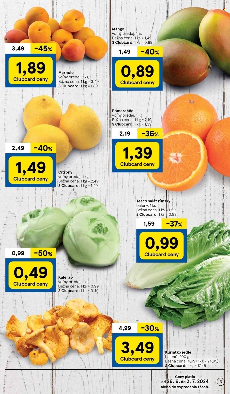 Leták TESCO supermarket - 26.6.2024 - 2.7.2024. Strana 3