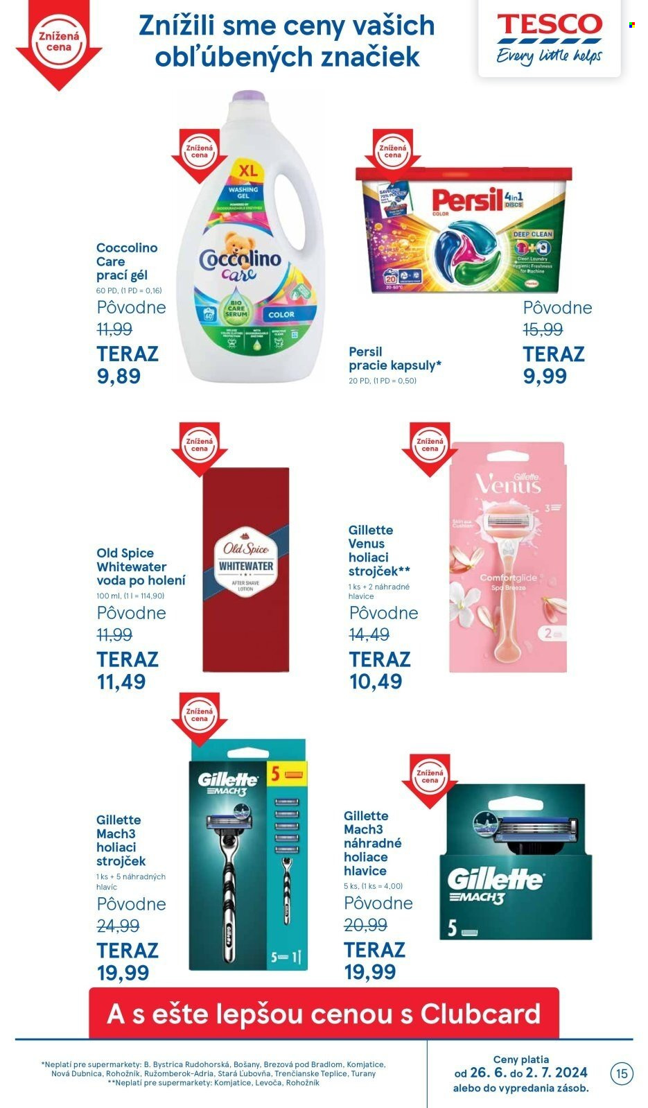 Leták TESCO supermarket - 26.6.2024 - 2.7.2024. Strana 15