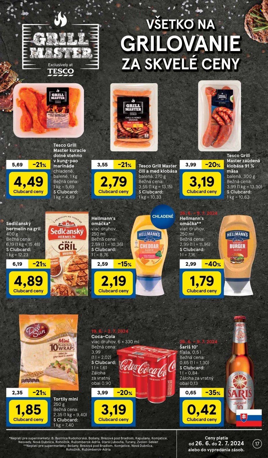 Leták TESCO supermarket - 26.6.2024 - 2.7.2024. Strana 17