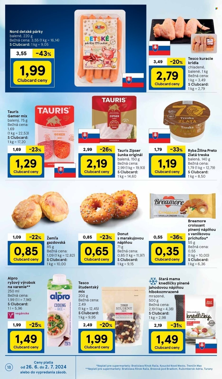 Leták TESCO supermarket - 26.6.2024 - 2.7.2024. Strana 18