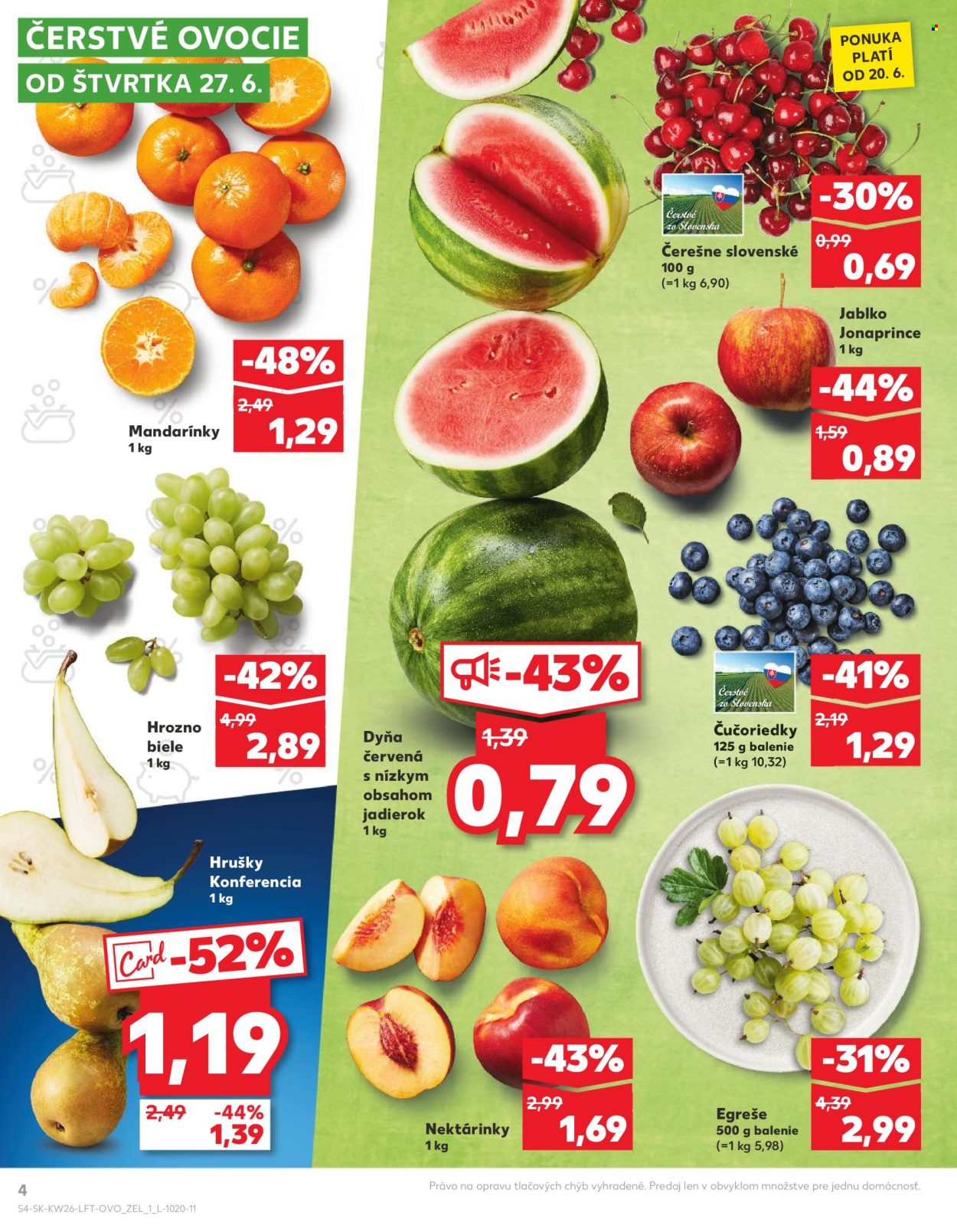 Leták Kaufland - 27.6.2024 - 3.7.2024. Strana 4