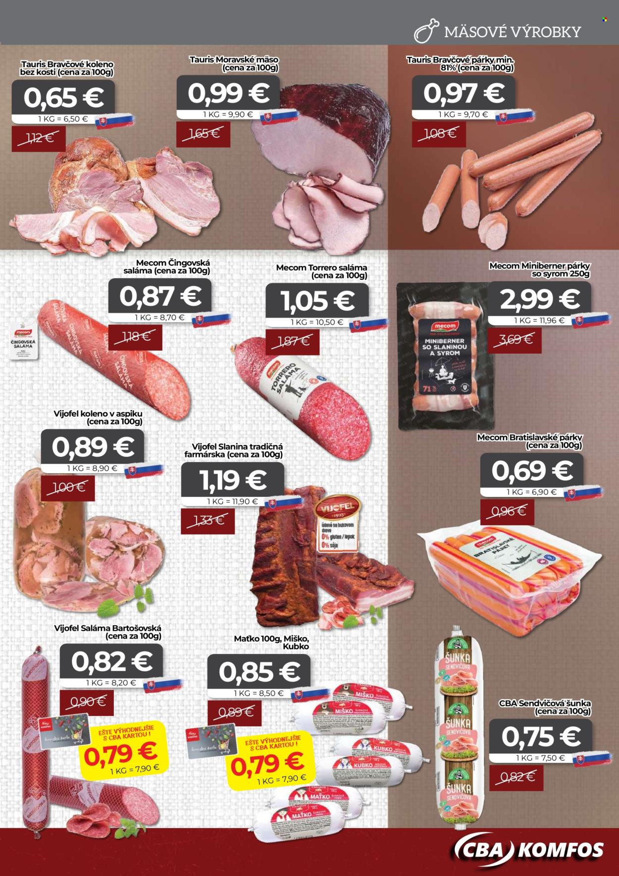 Leták CBA Komfos - 21.6.2024 - 2.7.2024. Strana 3