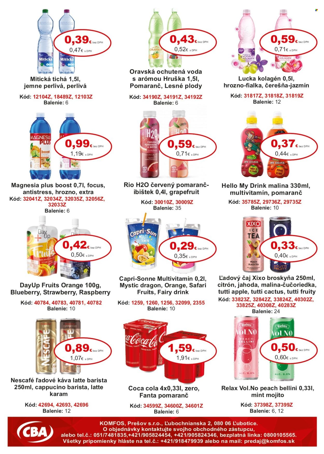 Leták CBA Komfos - 21.6.2024 - 2.7.2024. Strana 9