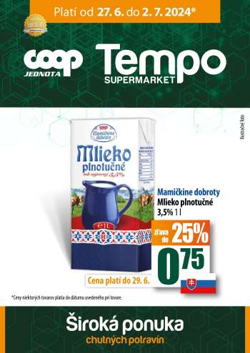 Leták COOP Jednota - 27.6.2024 - 2.7.2024.