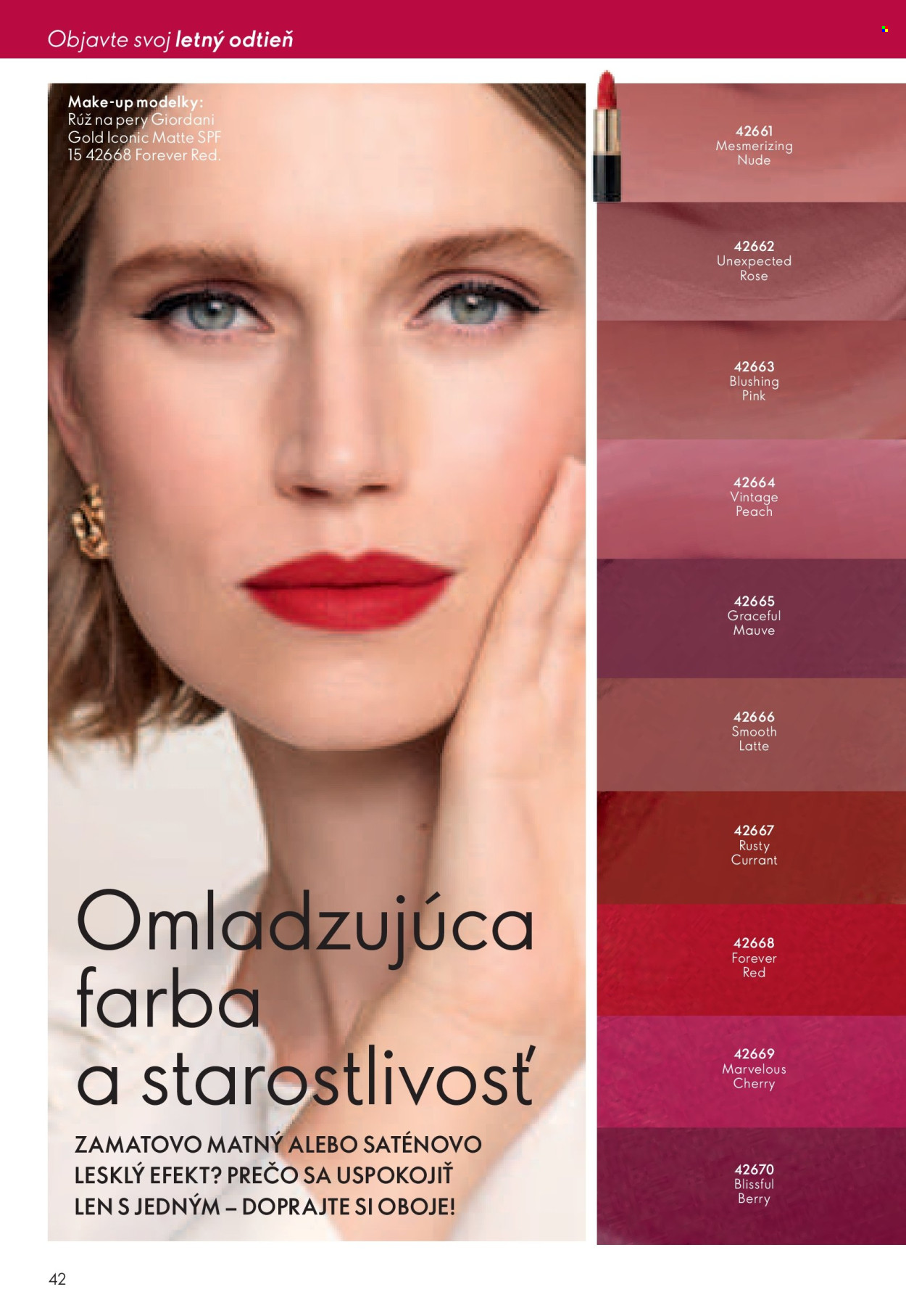 Leták Oriflame - 9.7.2024 - 29.7.2024. Strana 42