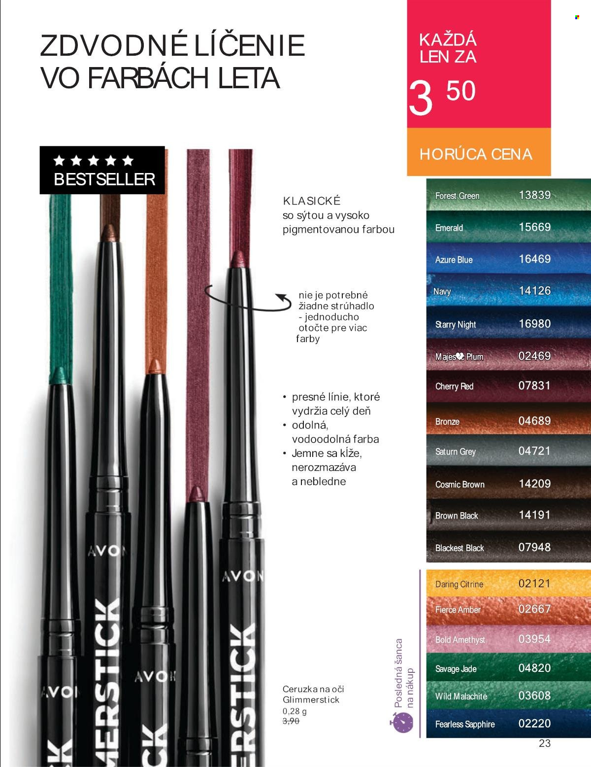 Leták Avon - 1.7.2024 - 31.7.2024. Strana 23