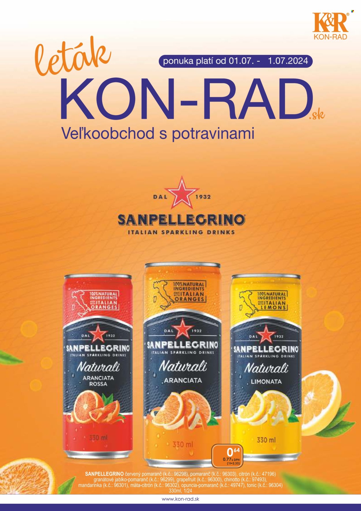 Leták KON-RAD - 1.7.2024 - 31.7.2024. Strana 1