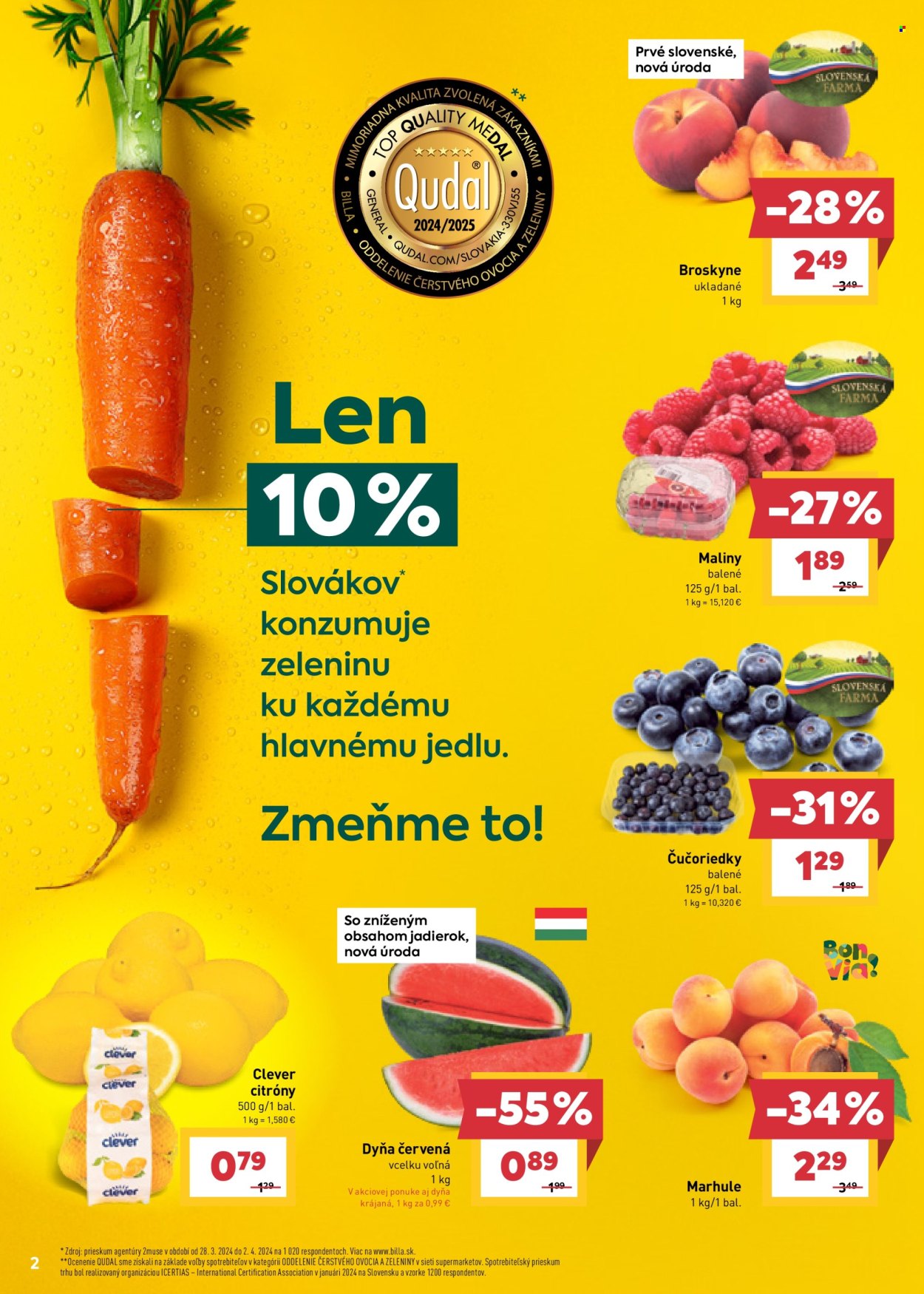 Leták Billa - 3.7.2024 - 9.7.2024. Strana 2
