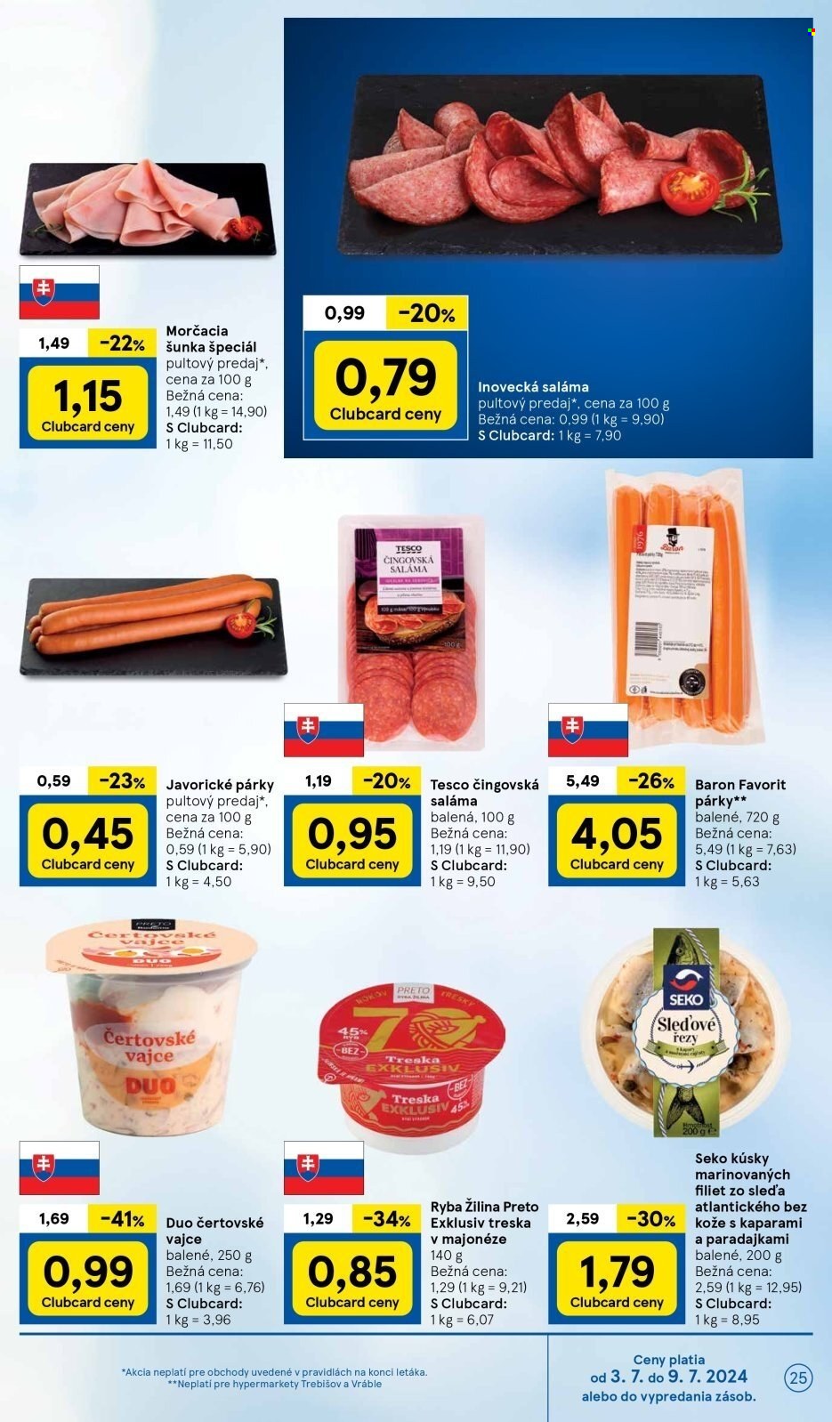 Leták TESCO - 3.7.2024 - 9.7.2024. Strana 25