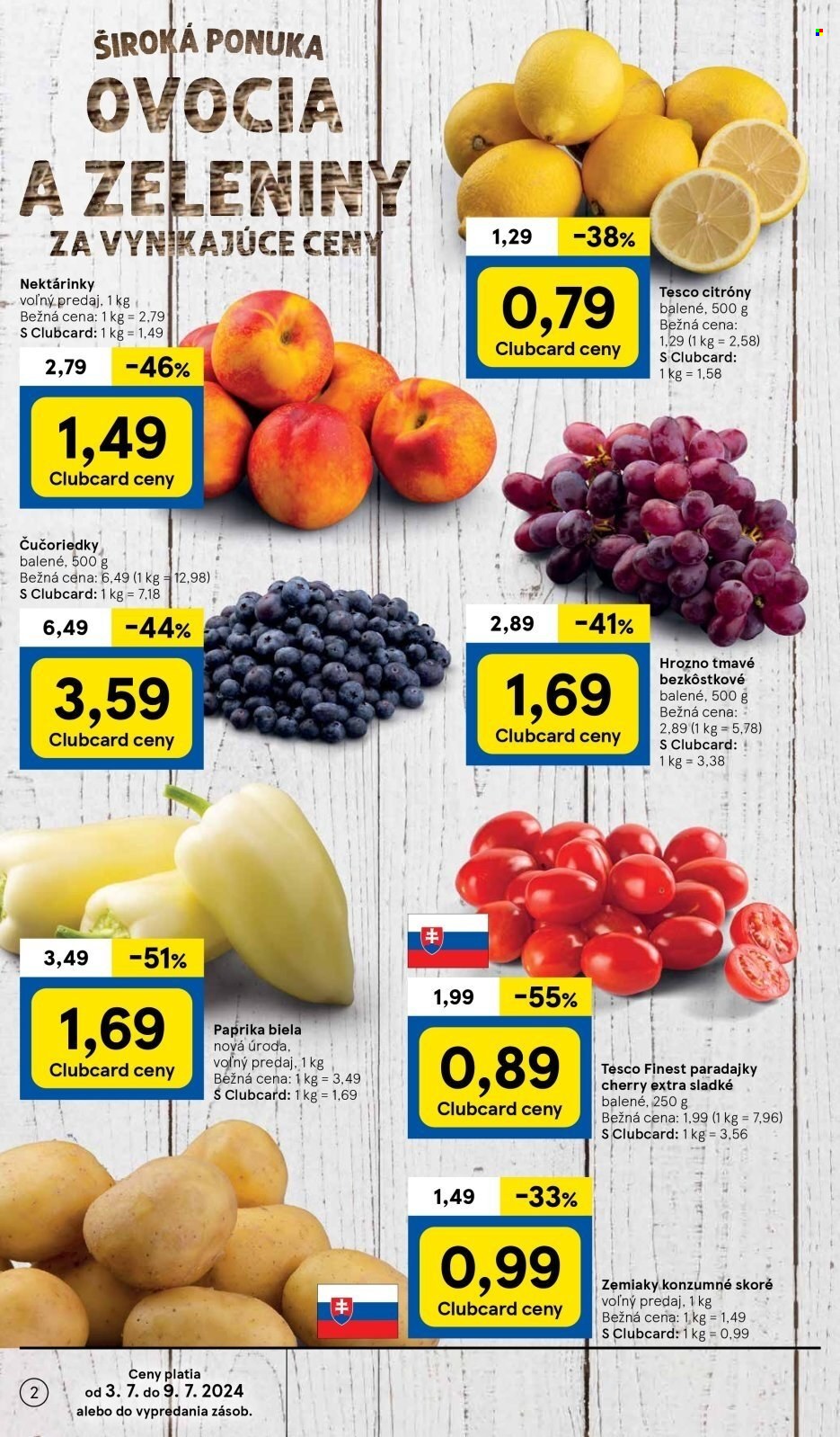Leták TESCO supermarket - 3.7.2024 - 9.7.2024. Strana 2