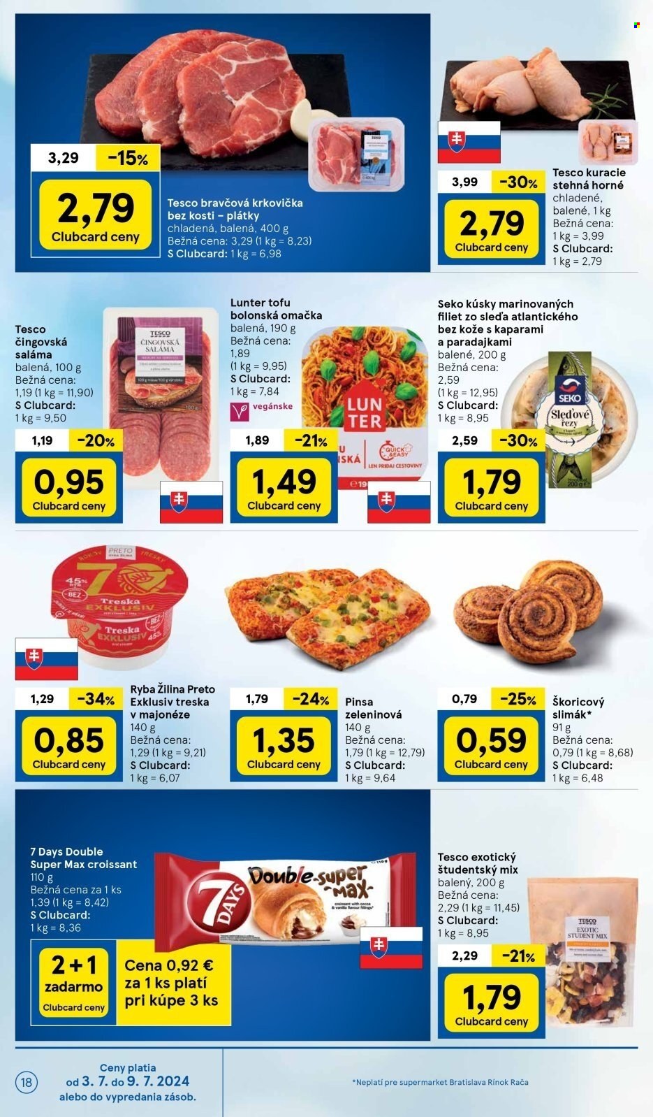 Leták TESCO supermarket - 3.7.2024 - 9.7.2024. Strana 18