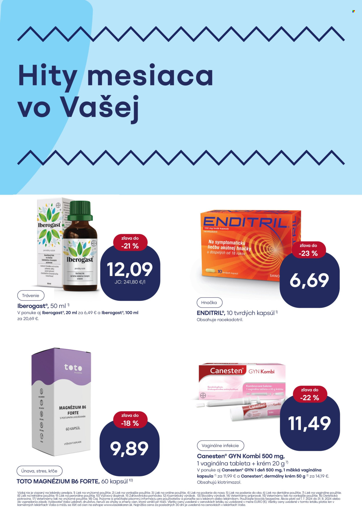 Leták Vaša lekáreň - 1.7.2024 - 31.8.2024. Strana 4