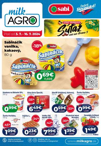 Leták Milk AGRO - 3.7.2024 - 16.7.2024.