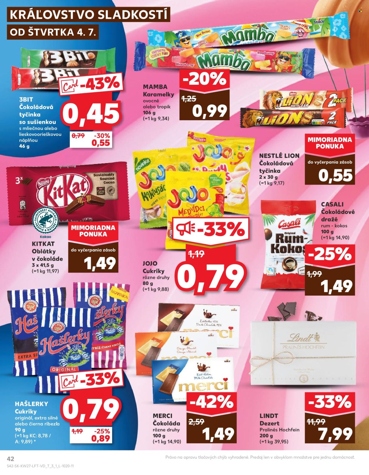 Leták Kaufland - 4.7.2024 - 10.7.2024. Strana 42