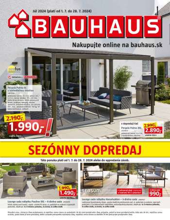 Leták Bauhaus - 1.7.2024 - 28.7.2024.