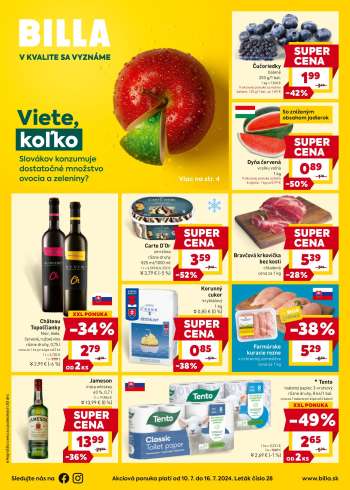 Leták Billa - 10.7.2024 - 16.7.2024.