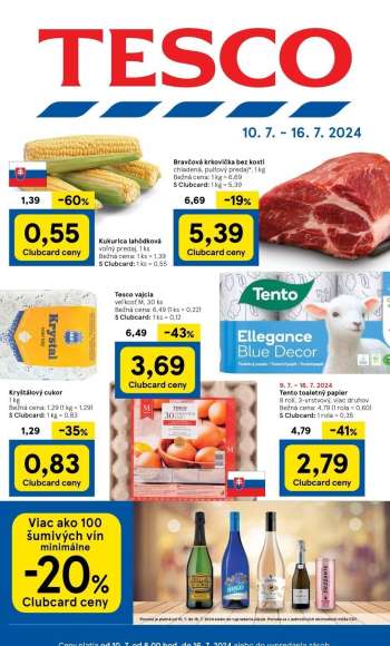 Leták TESCO - 10.7.2024 - 16.7.2024.