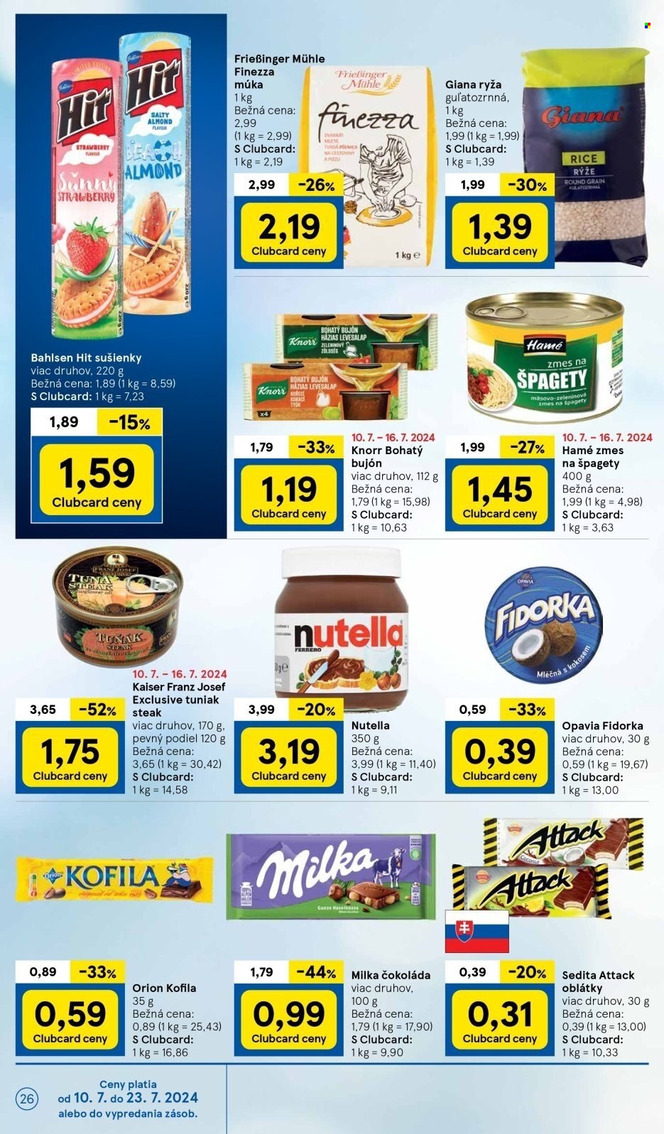 Leták TESCO - 10.7.2024 - 16.7.2024. Strana 26