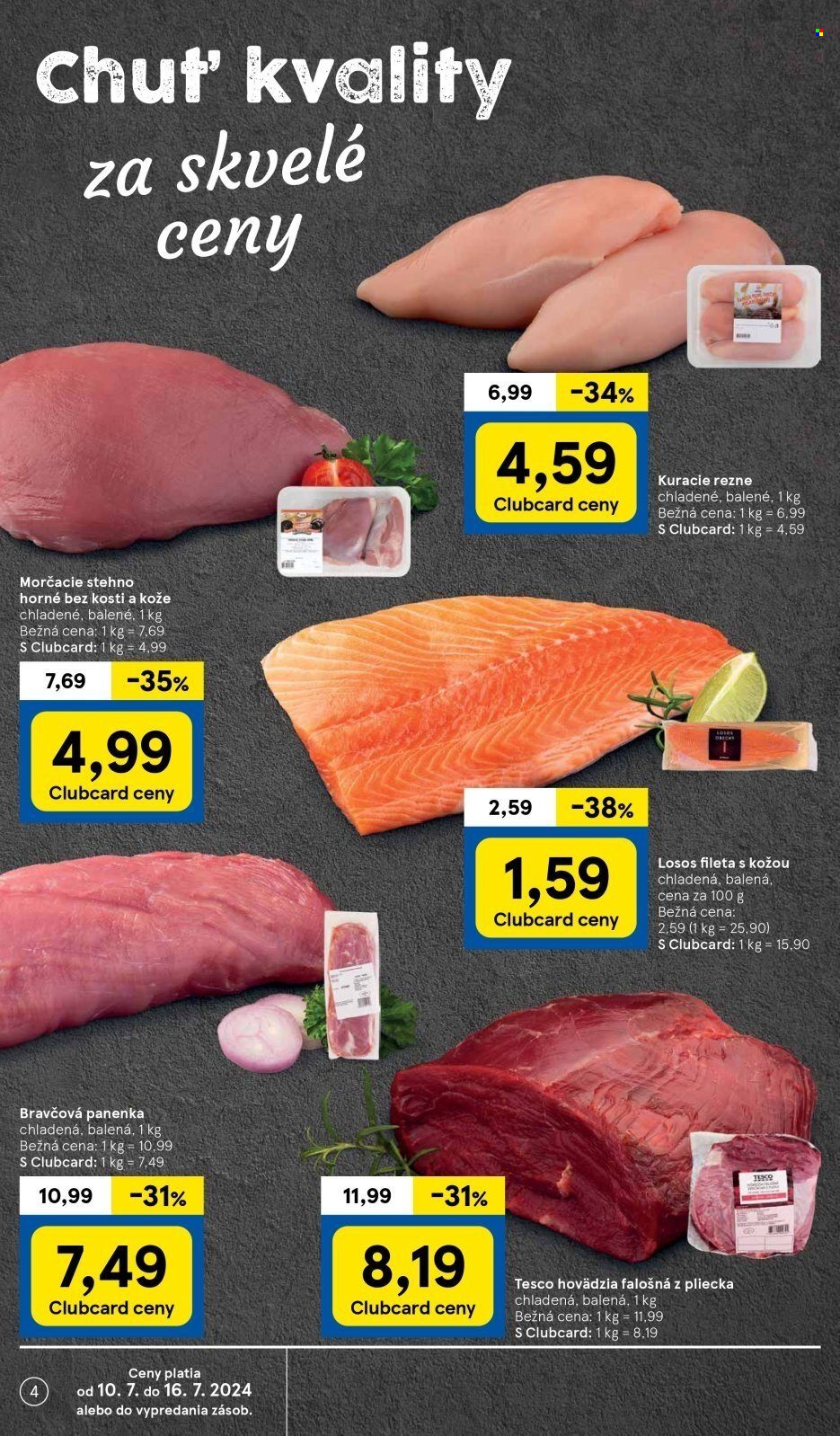 Leták TESCO supermarket - 10.7.2024 - 16.7.2024. Strana 4
