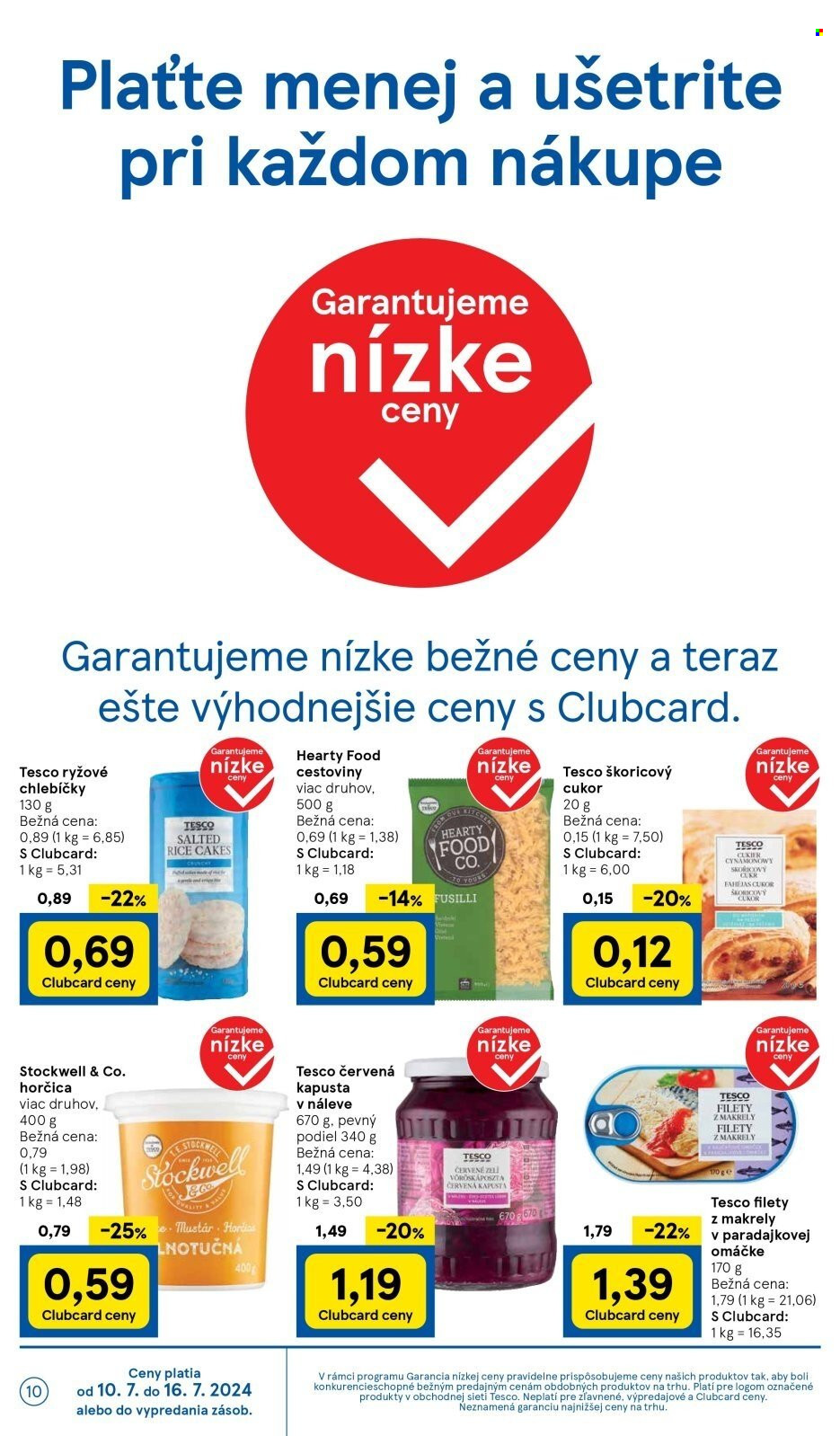 Leták TESCO supermarket - 10.7.2024 - 16.7.2024. Strana 10
