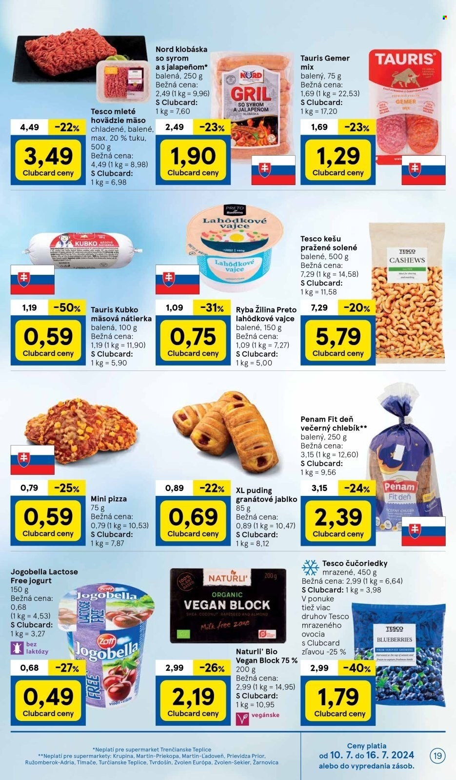 Leták TESCO supermarket - 10.7.2024 - 16.7.2024. Strana 19