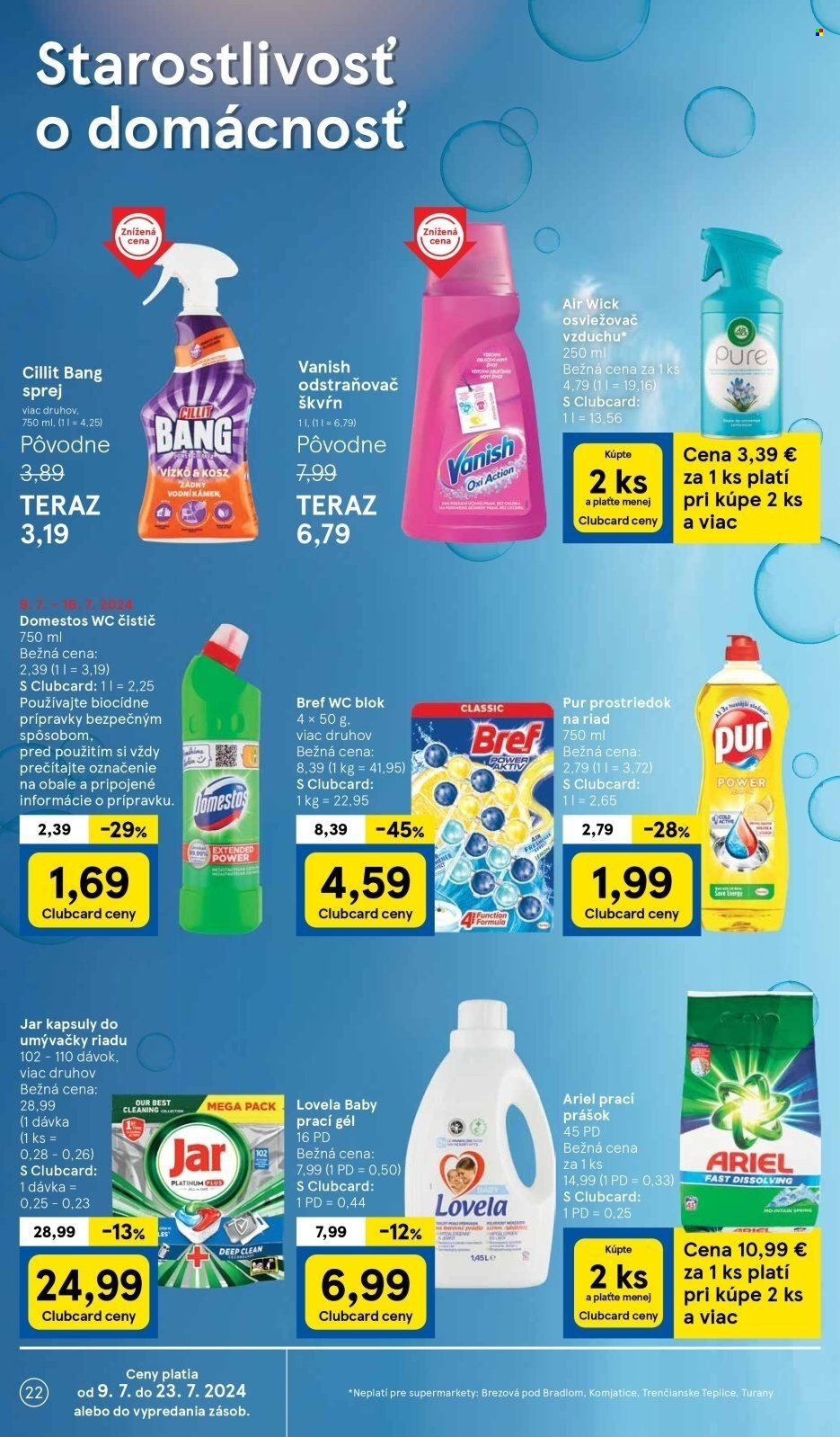 Leták TESCO supermarket - 10.7.2024 - 16.7.2024. Strana 22