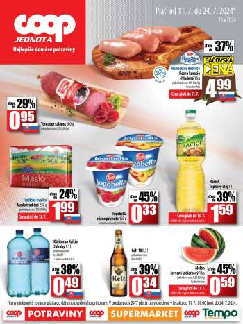 Leták COOP Jednota - 11.7.2024 - 24.7.2024.