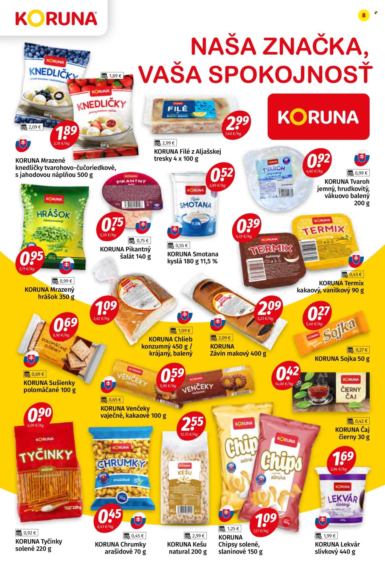 Leták Potraviny KORUNA - 12.7.2024 - 24.7.2024. Strana 8
