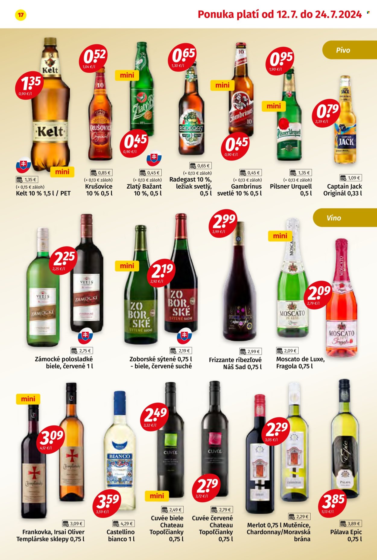 Leták Potraviny KORUNA - 12.7.2024 - 24.7.2024. Strana 17
