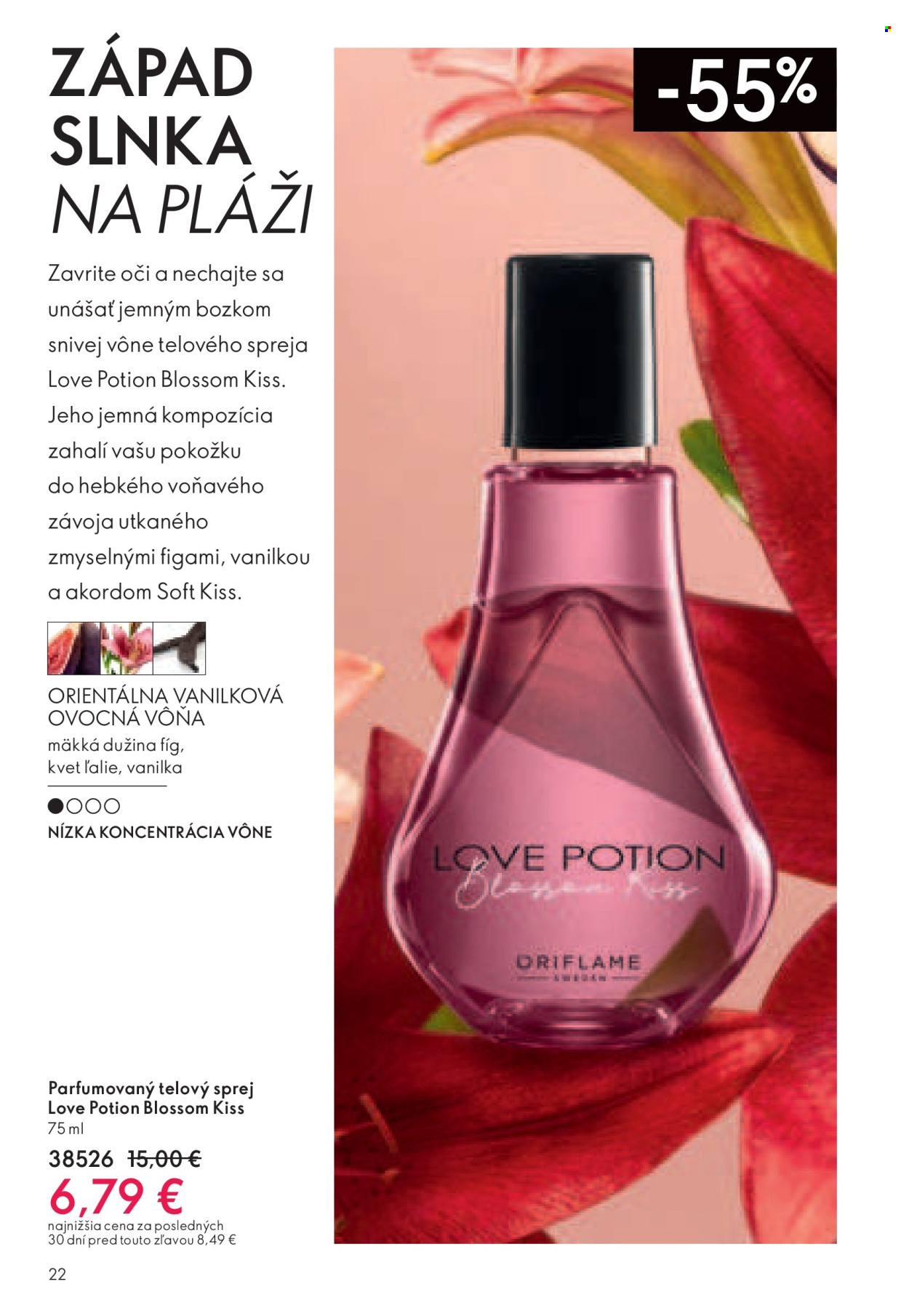 Leták Oriflame - 30.7.2024 - 19.8.2024. Strana 22