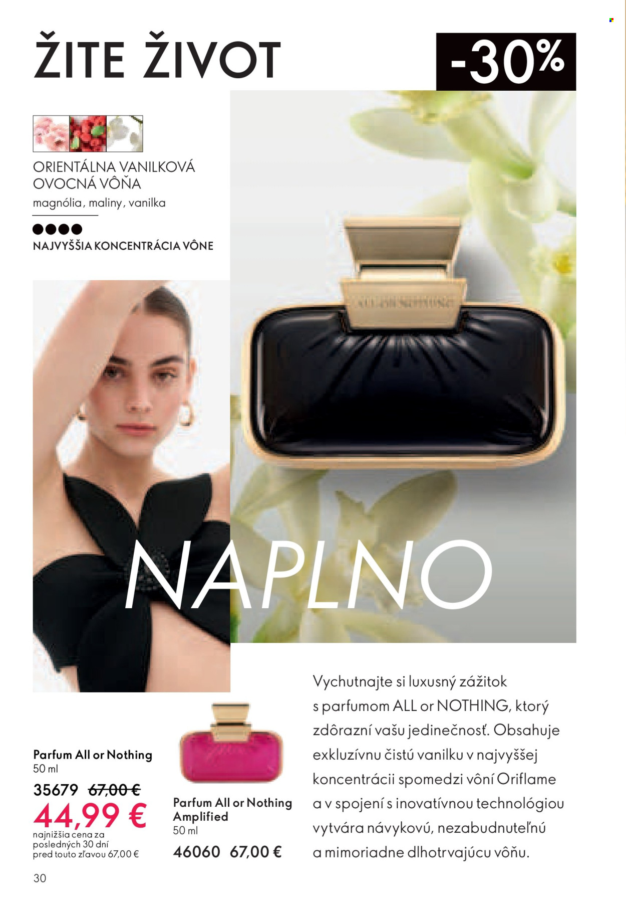Leták Oriflame - 30.7.2024 - 19.8.2024. Strana 30