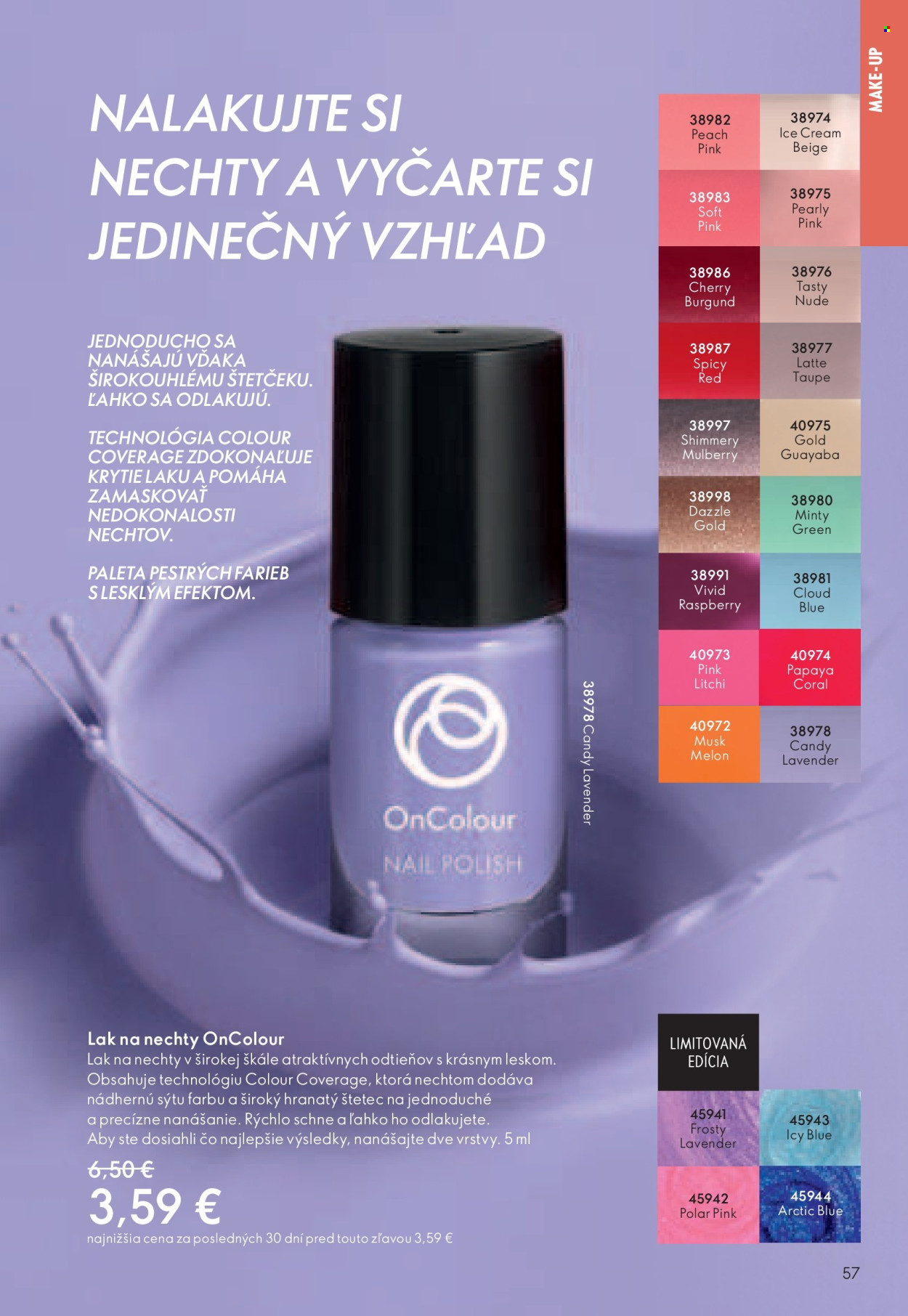 Leták Oriflame - 30.7.2024 - 19.8.2024. Strana 57